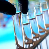 Laboratory Test Tubes In Science Research Lab Stock Image - Image of fluid, glassware_ 5220403